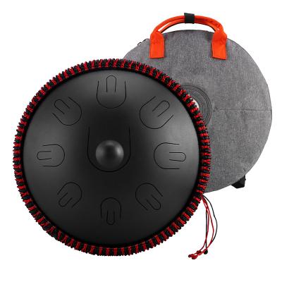 China High Quality Steel Music Enlightenment Hluru Handpan Tongue Drum with Bag and Carrying Mallets for sale