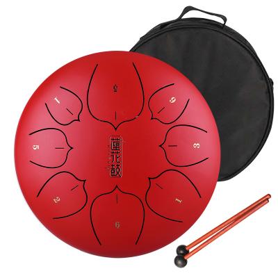 China Steel Musical Instrument Hluru Tongue Drum 8 Note Drum THL8 8 Inch Handpan Tongue Drumset Percussion Instrument Musical Instruments for sale