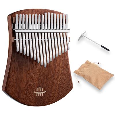 China Musical Instrument Hluru Kalimba 17 Key Thumbs Up Flat 17keys Maple Finger Wooden Piano Kalimba Piano Musical Instrument Fan For Kids KA for sale