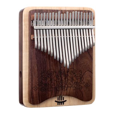 China Musical Instrument Hluru Kalimba 21 Key Thumbs Up Wooden Piano Musical Instrument Combination Flat Finger Kalimba Kalimba For Kids KZ for sale