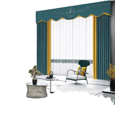 China Blackout Ocean Heart Curtain Fabric Sunshade Sunblock Block Sound Insulation Living Room Balcony Beauty Salon Partition Curtain for sale