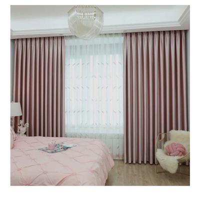 China Wholesale Cheap High Quality 100% Green Blackout Curtain Hotel Shading Project for sale