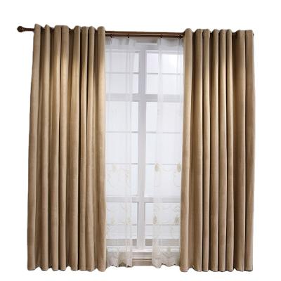 China Blackout Manufacturers Supply European Style High Velvet Blackout Curtain Fabric Bedroom Living Room Church Cinema Curtain Custom for sale