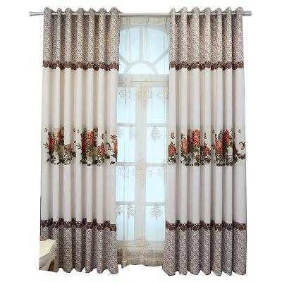 China Chinese style like a blackout canvas, landscape, cotton and Chinese jacquard curtains, modern and simple canvas curtains new for sale