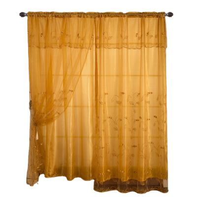 China South American blackout Amazon style best-selling double-layer embroidered curtain curtain products special offer for sale