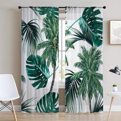 China Customized foreign trade Shrink-resistant with window screens 3D digital printing curtains Nordic style living room master bedroom b for sale