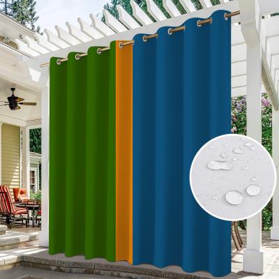 China Factory Wholesale Outdoor Waterproof Curtain Gazebo Shade Sunscreen Stripe Series Shrink-Resistant for sale