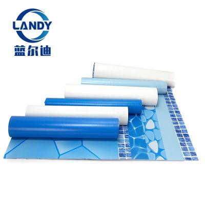 China Waterproof Online Strong Anti-UV PVC Swimming Pool Liners , Swimming Pool Membrane for sale