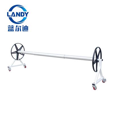 China Cheap Aluminum Alloy Stainless Steel Swimming Pool Cover Roll Reel For Above Ground Swimming Pool for sale