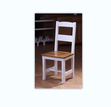 China Factory Supply Modern Handmade Solid Wood Dining Room Furniture White Dining Chair for sale