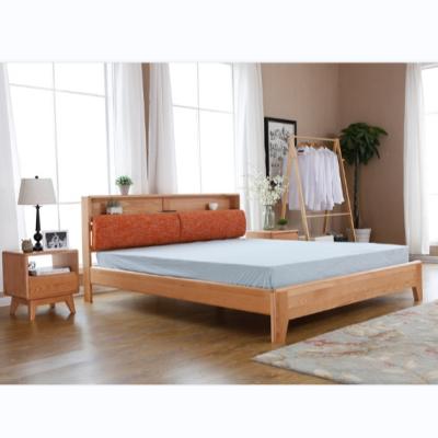 China Modern Special Hot Selling Natural Modern Wholesale Solid Wood Bed Frame King Size Bed For Bedroom Furniture for sale