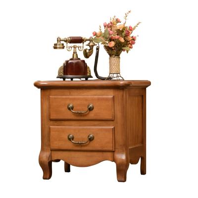 China European Factory Direct Supply Antique Mid Century Style Bedside Table Solid Wood Bedroom Room Furniture for sale