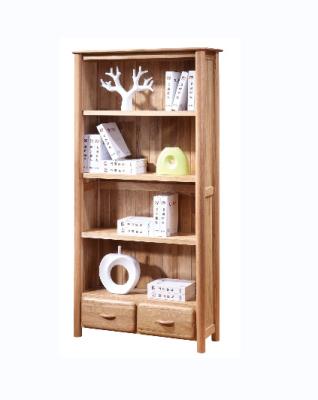 China Factory Direct Supply Adjustable European Natural Solid Oak Tall (Other) Style Bookcase With Adjustable Shelves For Living Room Furniture for sale