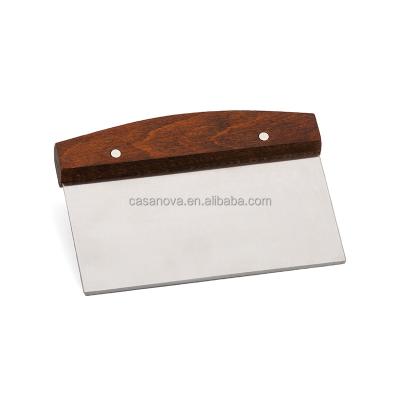 China Stainless Steel Bench Scraper With Wooden Handle And Food Grade Stainless Steel Blade TS0138 for sale