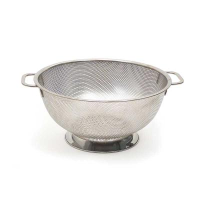 China Professional Production Pan And Filter 18/8 Stainless Steel Strainer DS0565 for sale