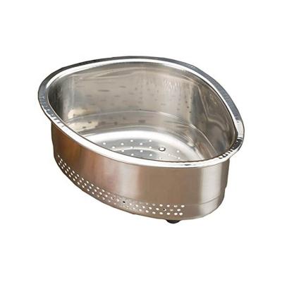 China 18/8 Stainless Steel Triangular Kitchen Sink Corner Strainer Drain Shelf DS0127A for sale