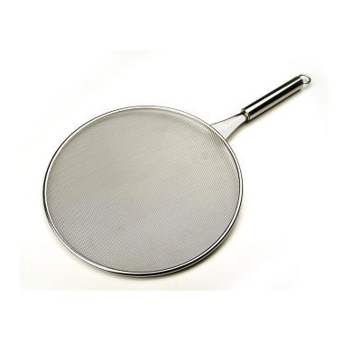 China 18/8 High Quality Stainless Steel Good Mesh Oil Grease Splatter Screen For Frying Pan DS0558 for sale