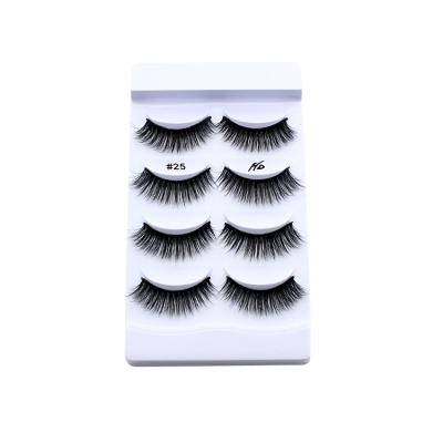 China Double Density 3d Eyelash Loop Band Natural Soft High Quality Synthetic Black Wings False Eyelashes For Hair for sale