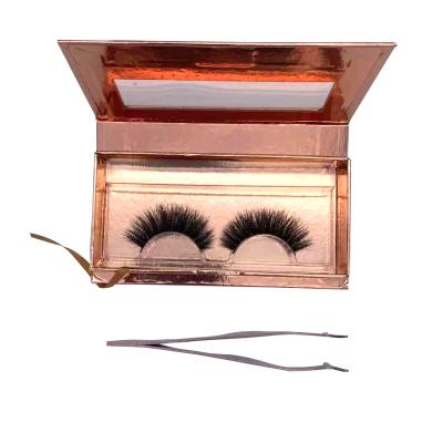 China Best selling eyelash natural soft 3d ladies faux mink eyelashes 20mm with custom eyelash packaging for sale