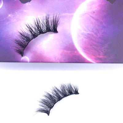 China Natural soft eyelash wholesale package custom fluffy curly magnetic 3d eyelashes made in china for sale