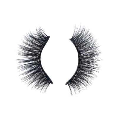 China Natural soft softer 3d eyelashes 18mm long synthetic eyelashes with custom synthetic eyelashes packaging for sale