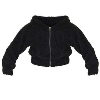 China Women's New Fashion Solid Color Plush Breathable Sweatshirt Long Sleeve Hoodie Tops Women's Jackets for sale