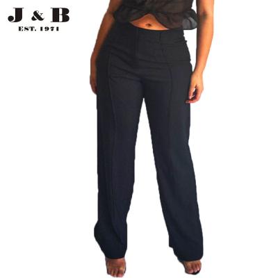 China Promotion QUICK DRY low price PLUS ANALA BLACK HIGH SIZE STRAIGHT LEG PANTS, plus size pants. Oversized pants. for sale