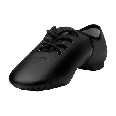 China Dancer Shoes Wholesale Unisex Good Quality Professional Dance Shoes Leather Lace Up Jazz Shoe For Women And Men for sale