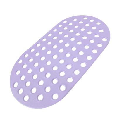 China Non Slip Washable Shower Mat With Suction Cups Anti Slip Ellipsable PVC Bathroom Tub Mat for sale