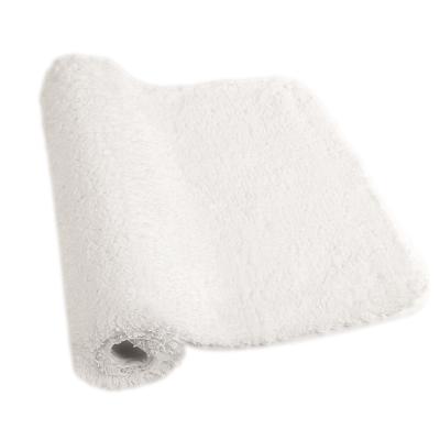 China White Fluffy Microfiber Bath Washable Comfortable Washable Blankets Non Slip Bathroom Mats for sale