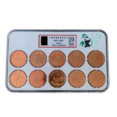 China Factory wholesale plastic coin collection box for coin proof set capsules slabs coin set for sale