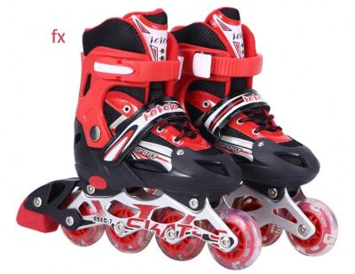 China Cheap Hot Selling Hardboots Outdoor Game Four Wheels Quad Inline Boys Girls 2 In 1 Roller Skates Adjustable For Adults for sale