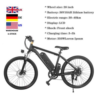 China Good Quality Electric UK Germany EU Warehouses Droshpping Electric Fat Bike 26 Inch 7 Speed ​​Electric Bicycle for sale