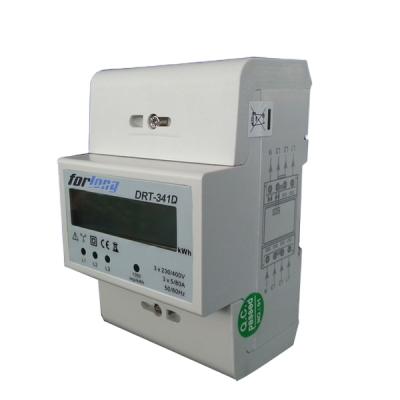 China Factory Hot Sale Drt-341d High Quality LCD Display Three Phase Din Rail Digital Energy Meter DRT-341D for sale