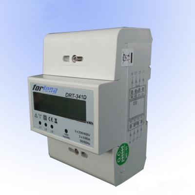 China 400/1000imp/kWh 3*230/400VAC 100A digital display and three phase panel digital KWH meter DRT-341A/D for sale