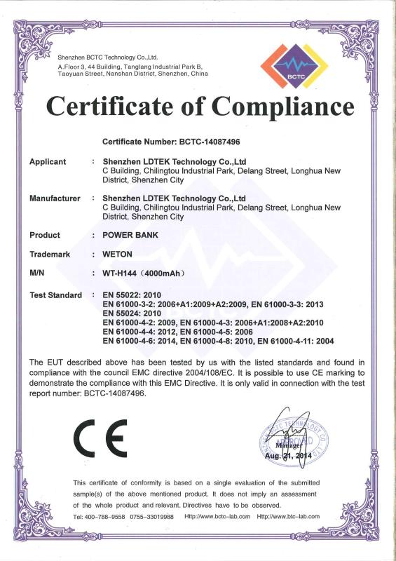 CE Certificate - Shenzhen LDTEK Technology Co., Ltd.