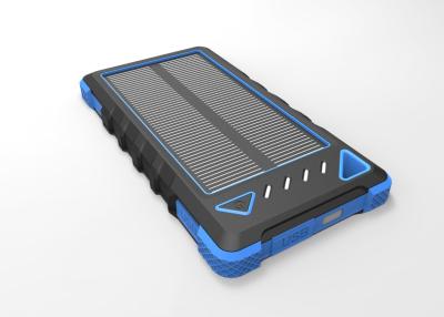 China A Grade Solar Panel Blue 8000mAh Rain-proof Solar Power Charger for Smartphones for sale