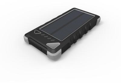 China IP67 cinzentos Waterproof o banco enorme das energias solares do poder 16000mAh com luzes do diodo emissor de luz à venda