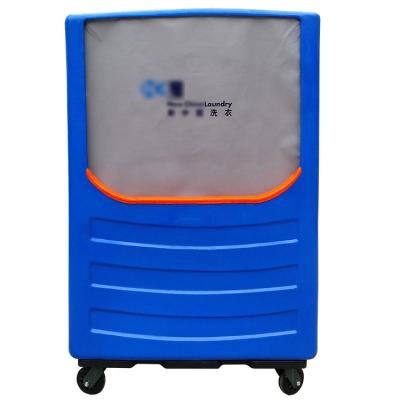 China Industrial High Quality Commercial Hotel Laundry HDPE 900L Truck Carts Canvas Carts for sale