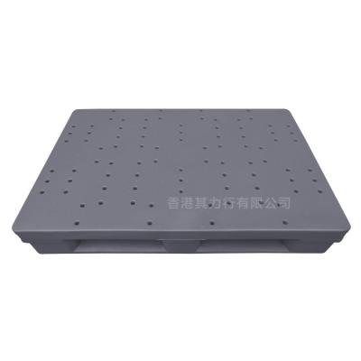 China 1200x1000mm Euro Heavy Duty HDPE Deck Double Sided Plastic Pallet For Freezer Fresh Storage for sale