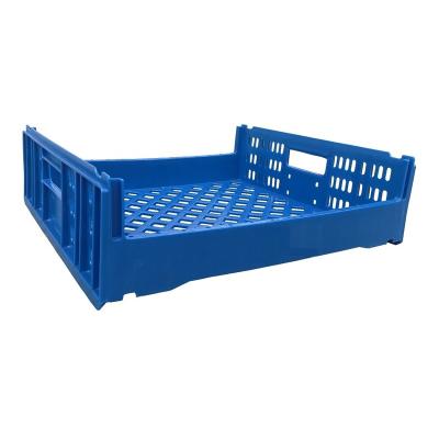 China Food Grade And Durable Freezer Storage Used Stackable Plastic Crate Bread Crate Container For Bakery for sale