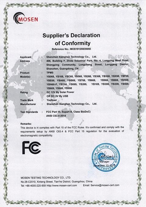 FCC - Shenzhen Xianghan Technology Co., Ltd.