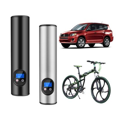 China Vehicles LED Lighting Cordless Rechargeable Car Tire Inflator Bicycle Compressor for sale