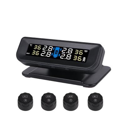 China IP67 Waterproof Abnormal Sensor Alarm Car Tire Pressure TPMS Solar Powered Tire Monitoring System YBA68 for sale