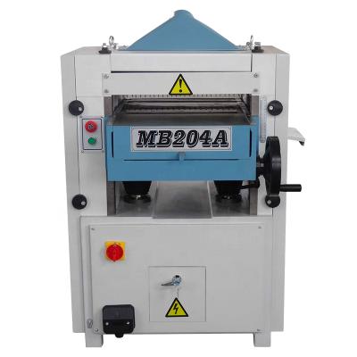 China Building Material Shops Professional MB204A Two Side Thicknesser Wood Planer Machine With Spiral Blades for sale