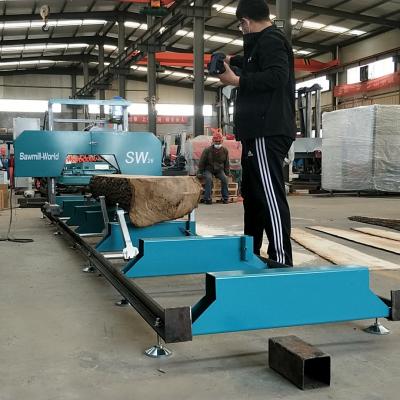 China Horizontal Portable Band Sawmill for sale