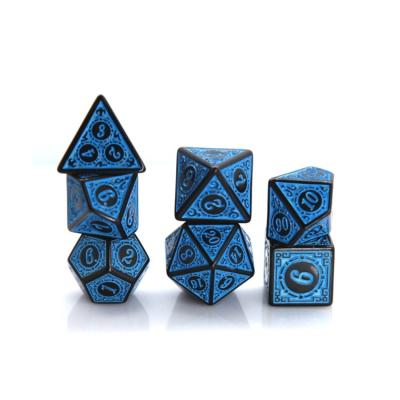 China Casino Game Side DND Polyhedral Acrylic Resin Dies Set Handcrafted Dies for Dungeons and Dragon for sale