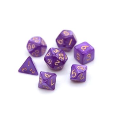 China Game Playing Dice Mini Polyhedral Dice HS RPG Die Cut Set 10MM , RPG Small Role Playing Game Dice Set D4-D20 for sale