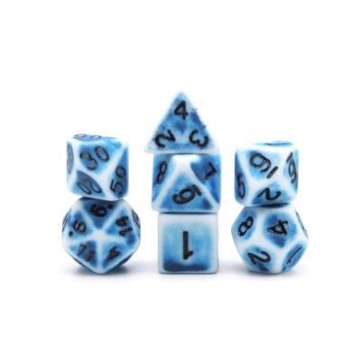 China Mixed Color Set HS Dice Dnd RPG Board Games Polyhedral Dies Set 10 Dies Antique Color For Role Playing Game Size 16mm for sale