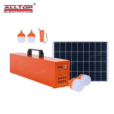 China ALLTOP Outdoor 120w Solar Power System High Power USB Interface Light Home Camping Emergency Security for sale